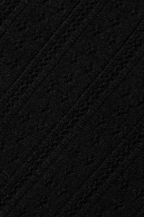 alo Women's Pointelle Sweater High-Waist Be Mine Legging - Black
