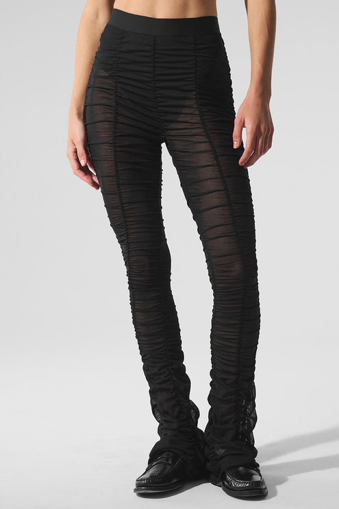 alo Women's Airlift Mesh High-Waist Cherish Legging - Black