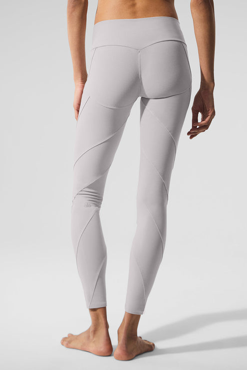 alo Women's Washed Alosoft High-Waist Sunray Legging - Grey Sky Wash