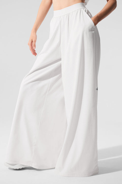 alo Women's Mesh Mirage Trouser - White