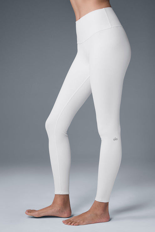 alo Women's High-Waist Airbrush Legging - White