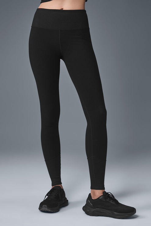 alo Women's High-Waist Alosoft Lounge Legging - Black