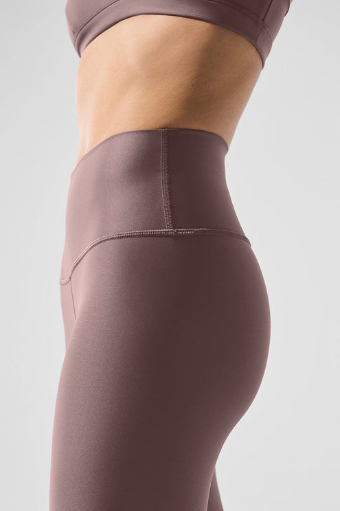 alo Women's 7/8 High-Waist Airlift Legging - Mushroom