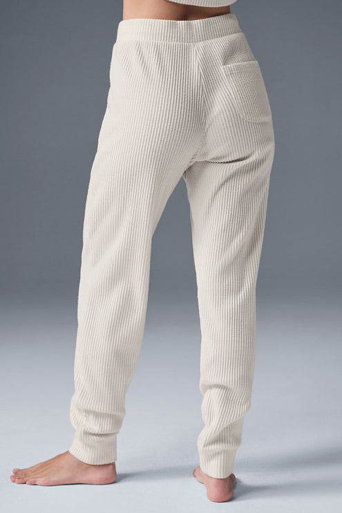 alo Women's Muse Sweatpant - Ivory