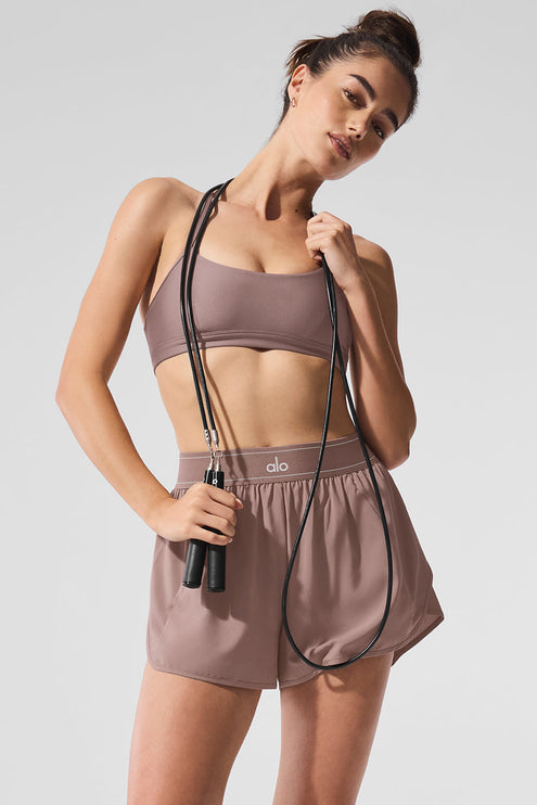 alo Women's Match Point Short - Mushroom