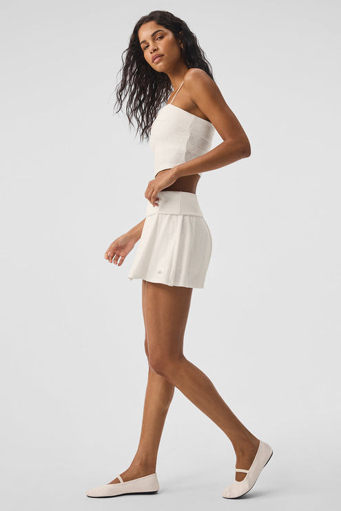 alo Women's Doubles Only Skirt - Ivory