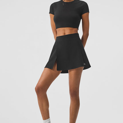 alo Women's Alosoft Backspin Skirt - Black