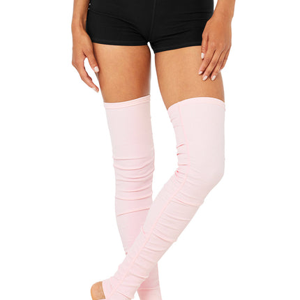alo Women's Goddess Leg Warmer - Powder Pink