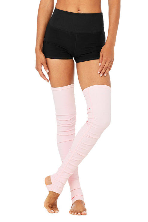 alo Women's Goddess Leg Warmer - Powder Pink