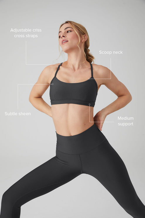 alo Women's Airlift Intrigue Bra - Anthracite