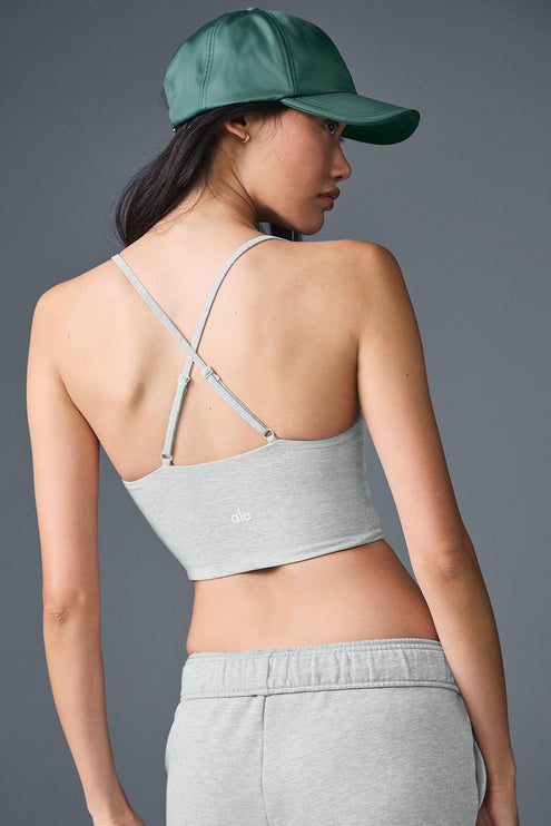 alo Women's Alosoft Highlight Bra - Athletic Heather Grey