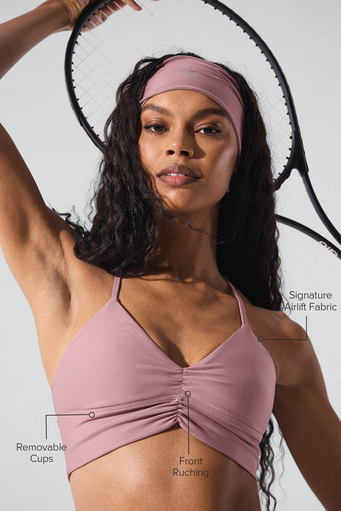 alo Women's Airlift Divine Bra - Smoky Quartz