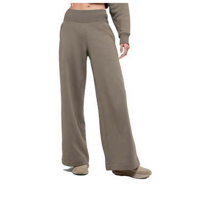 alo Women's Serenity Wide Leg Sweatpant - Light Cocoa