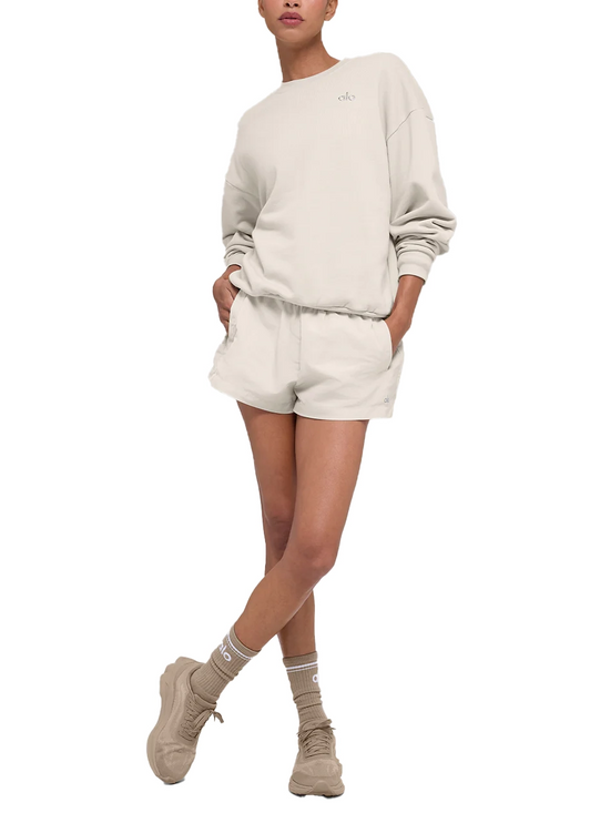 alo Women's Accolade Crew Neck Pullover Bone