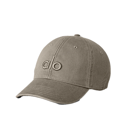 alo Women's Washed Off-Duty Cap Light Cocoa