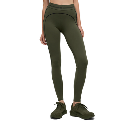 alo Women's Airbrush High-Waist Heart Throb Legging Green Olive/Black
