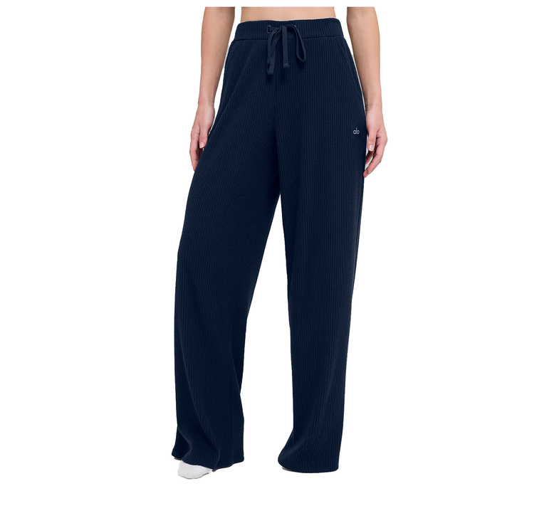 alo Women's Muse Wide Leg Pant Navy
