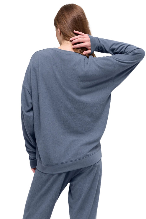 alo Women's Soho Pullover Bluestone
