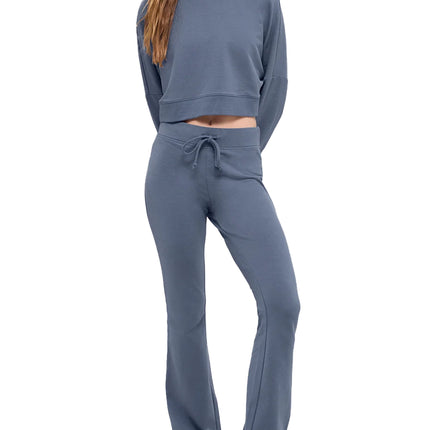alo Women's Sway Bootcut Sweatpant Bluestone - Hemen Kargoda