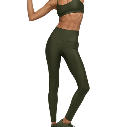 alo Women's Airlift Intrigue Bra Green Olive