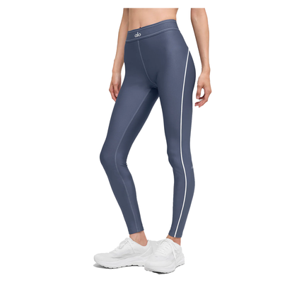 alo Women's Airlift High-Waist Suit Up Legging Bluestone/White