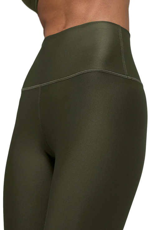 alo Women's 7/8 High-Waist Airlift Legging Green Olive
