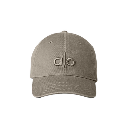 alo Women's Washed Off-Duty Cap Light Cocoa