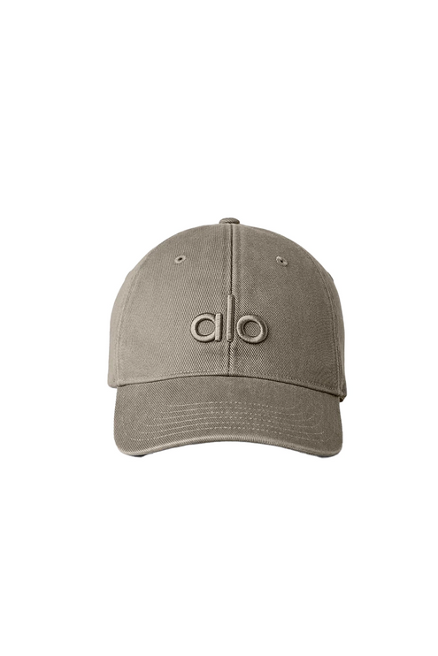alo Women's Washed Off-Duty Cap Light Cocoa