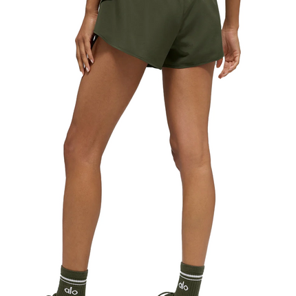 alo Women's Match Point Short Green Olive