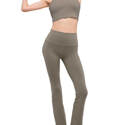 alo Women's Airbrush High-Waist 7/8 Bootcut Legging Light Cocoa