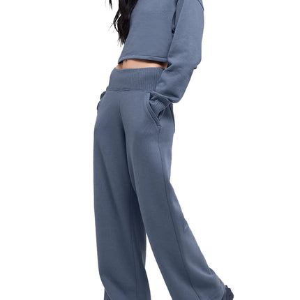 alo Women's Serenity Wide Leg Sweatpant Bluestone