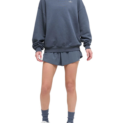 alo Women's Accolade Crew Neck Pullover Bluestone