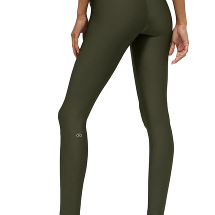 alo Women's 7/8 High-Waist Airlift Legging Green Olive