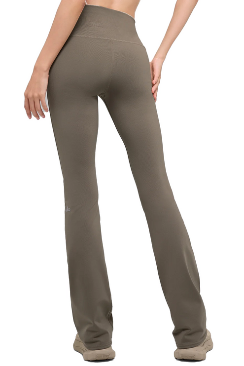 alo Women's Airbrush High-Waist Bootcut Legging Light Cocoa