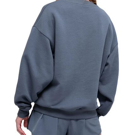 alo Women's Accolade Crew Neck Pullover Bluestone