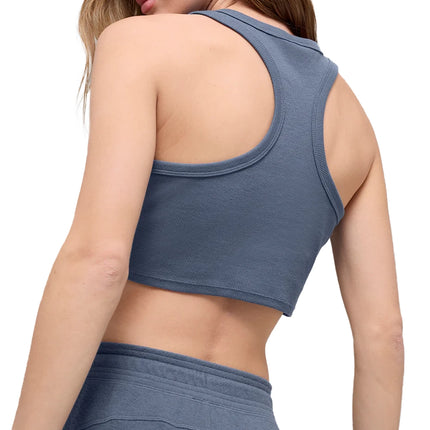 alo Women's Aspire Tank Bluestone/White