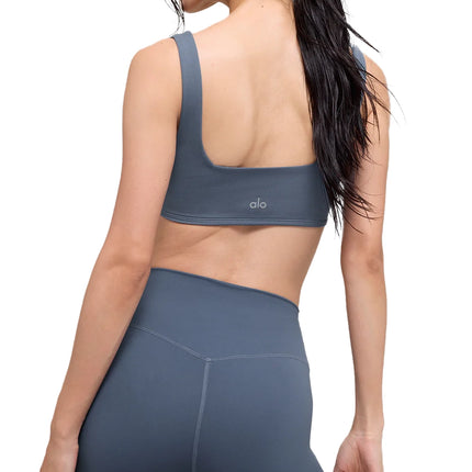 alo Women's Softsculpt Precision Bra Bluestone