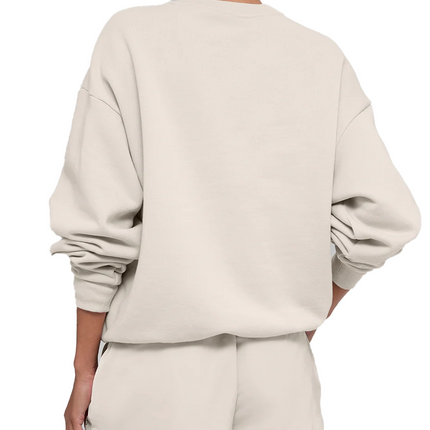 alo Women's Accolade Crew Neck Pullover Bone