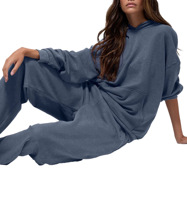 alo Women's Chill Vintage Wash Hoodie Bluestone Wash