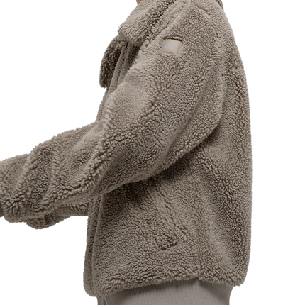 alo Women's Sherpa Downtown Jacket Light Cocoa