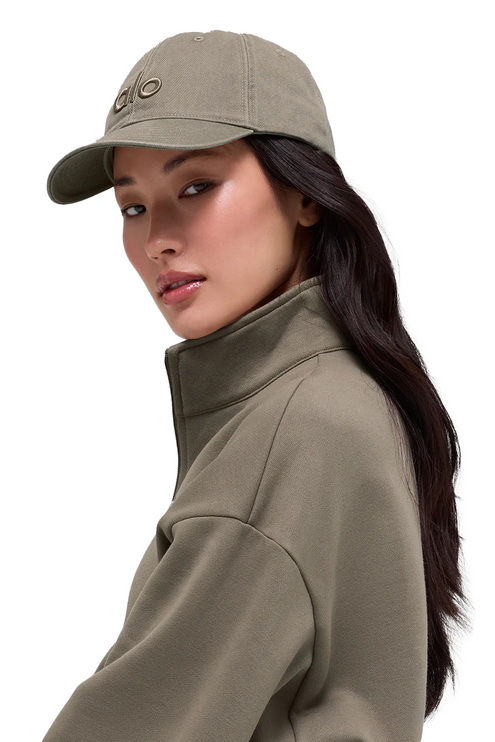 alo Women's Washed Off-Duty Cap Light Cocoa