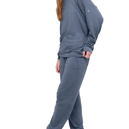 alo Women's Soho Pullover Bluestone