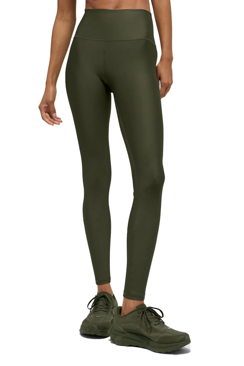 alo Women's 7/8 High-Waist Airlift Legging Green Olive