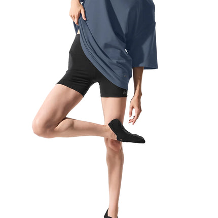 alo Women's Double Take Short Sleeve Bluestone