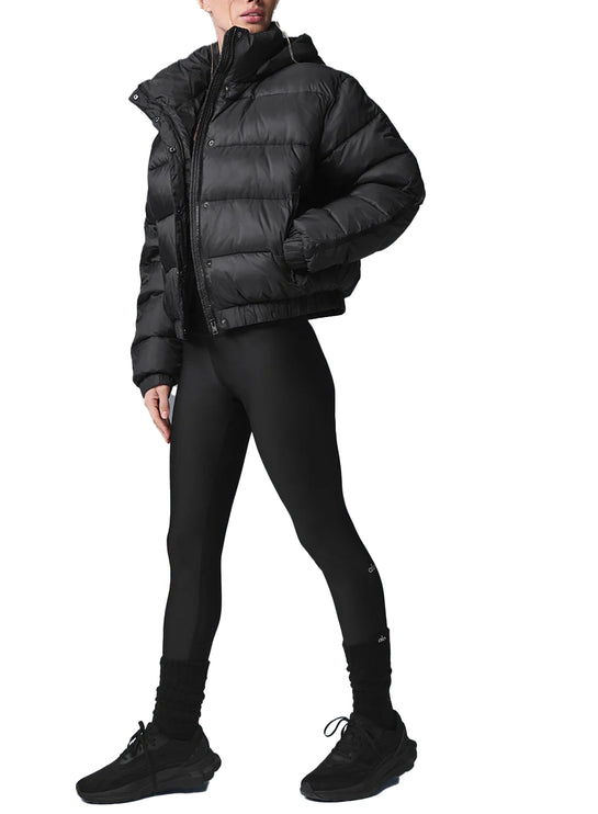 alo Women's Aspen Love Puffer Jacket Black
