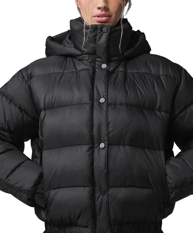 alo Women's Aspen Love Puffer Jacket Black