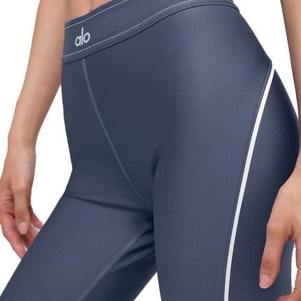 alo Women's Airlift High-Waist Suit Up Legging Bluestone/White