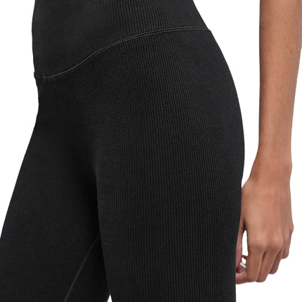 alo Women's Seamless High-Waist Two Tone Rib Legging Black