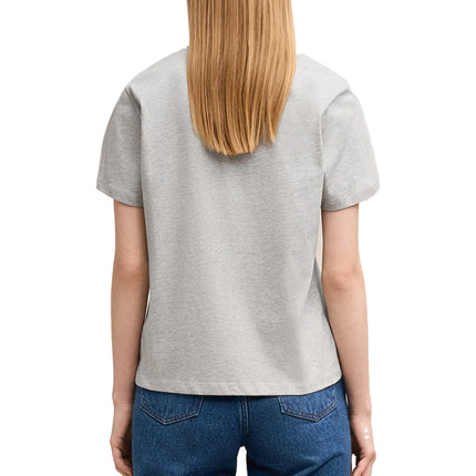 AMI Alexandre Mattiussi Unisex Ami de Coeur Small Logo T-Shirt Heather Grey - Hemen Kargoda