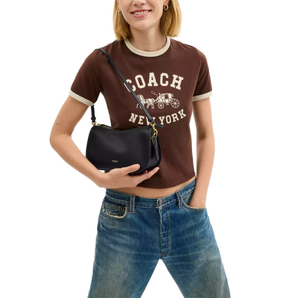 Coach Women's Waverly Bag Brass/Black - Hemen Kargoda